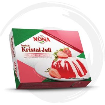 Nona Crystal Jelly Raspberry Flavour 90g