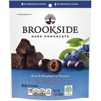 Brookside Dark Chocolate Candy Acai and Blueberry Flavors 198g