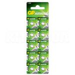 GP Alkaline Cell Battery LR41 192 15v 10 Pack