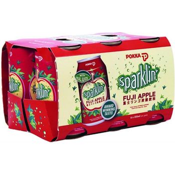 Pokka Sparklin Fuji Apple 6 Packs x 325ml