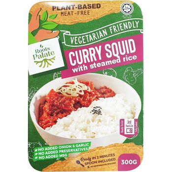 Roots Palate Curry Squid with Steamed Rice 300g