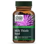  Gaia Herbs - Liver & Cleanse Support, Milk Thistle Seed (60 Liquid Phyto-Caps)