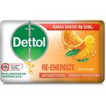 Dettol Antibacterial Mandarin Orange Bar Soap Reenergize 100g
