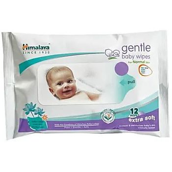 Himalaya Gentle Baby Wipes With Aloe And Indian Lotus 12pcs