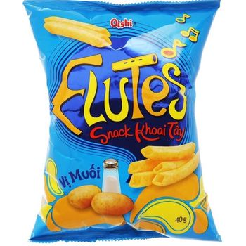 Oishi Snack Bag Flutes Salted Potato 40g
