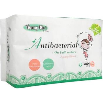 Young Girl Antibacterial Washable Pads Day 16 Pads 280mm