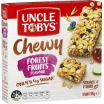 Uncle Tobys Muesli Bar Chewy Forest Fruits 6pk 185g