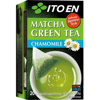 100% Natural Japanese Matcha Green Tea With Chamomile 20 Bags Net Wt 1.05oz 30g Traditional Green Matcha Tea