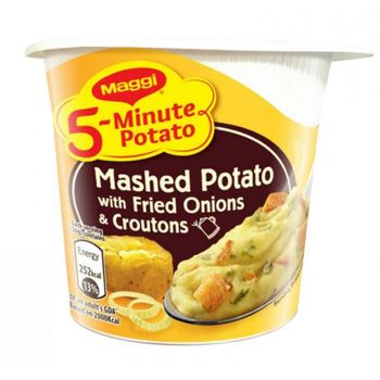 Maggi 5-Minute Cup Mashed Potato Fried Onions Croutons