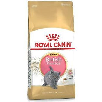 Royal Canin British Shorthair Kitten Dry Cat Food Complete Breed Nutrition 400g