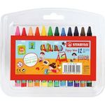 Stabilo Yippy Wax Crayons Wallet of 12 2812PL