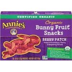 Annie's Homegrown Berry Patch Organic Bunny Fruit Snacks 5-count Pouches pack Of 60
