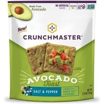 Crunchmaster Avocado Toast Salt & Pepper Crackers 100g