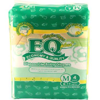 EQ Plus Diaper Mini Pack Medium 4pcs