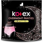 KOTEX OVERNIGHT PANTIES L-XL HIP 41" & ABOVE