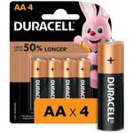 Duracell Everyday AA batteries pack of 4