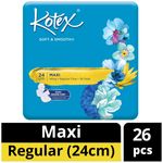 Kotex Soft Smooth Maxi Wing Pads Regular Flow 24cm