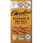 Chocolove Almonds And Sea Salt in Dark Chocolate 90g