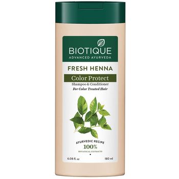 Biotique Bio Henna Leaf Fresh Texture Shampoo And Conditioner 180ml