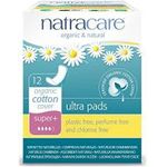 Natracare Natural Ultra Pads Organic Cotton Cover Super Plus 12