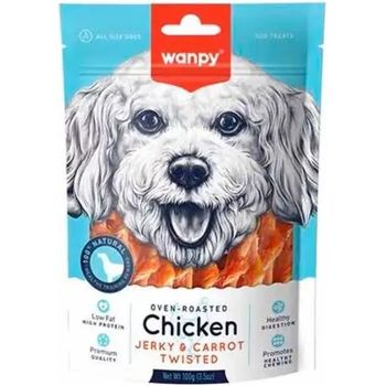 Wanpy Chicken Jerky & Carrot Sticks 100g