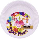 Mtrade Disposable 7 Inch White Paper Plates
