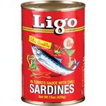 Ligo Big Sardines Tomato Sauce Chilli Red 425g