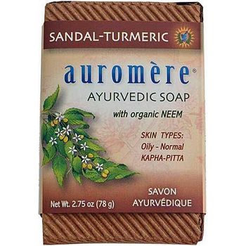Auromere Ayurvedic Products Sandal Turmeric Soap 78g