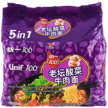 Unif Beef With Sauerkraut Flavour Noodles 5 x 119g