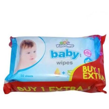 Kodomo Baby Wipes Blue 50pcs