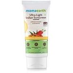 Mamaearths Ultra Light Natural Sunscreen Lotion Spf 50 Pa With Turmeric Carrot Seed 80ml