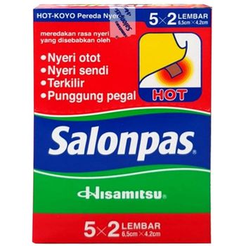 Hisamitsu Salonpas 5x2 patch 6.5cm x 4.2cm 1 pack