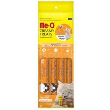 Me-O Creamy Cat Treats Chicken And Pumpkin 60g
