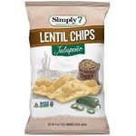 Simply7 Lentil Chips Gluten Jalapeno 110g