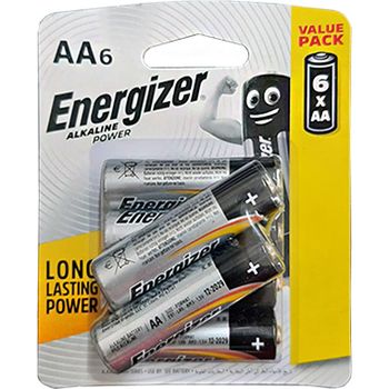 Energizer Alkaline AA 6 Pack