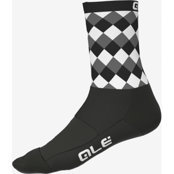 Ale Cycling Rumbles Socks Black Grey White Medium