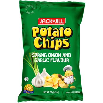 Jack 'n Jill Potato Chips Spring Onion Garlic
