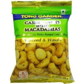 Tong Garden Cashew Nuts Mixed Macadamias Seaweed & Wasabi Flavoured 30g