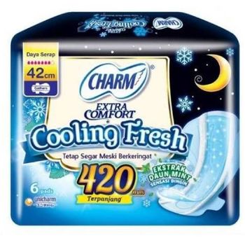 Charm Cooling Fresh Feminine Pads 420mm