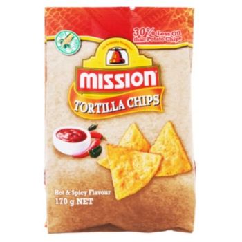 Mission Hot Spicy Flavour Tortilla Chips 170g