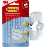3M Command Clear Mini Decorating Clips 17026CLR, 20 Clips 24 Strips/Pack