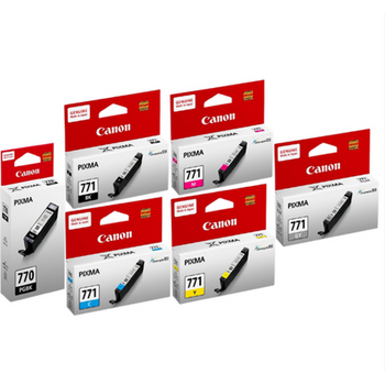 Canon Ink Cartridge PGI-770 Black / CLI-771 Black / Cyan / Magenta / Yellow / Grey