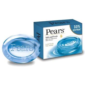 Pears Soft And Fresh Glycerine And Mint Extracts Bathing Bar 75g