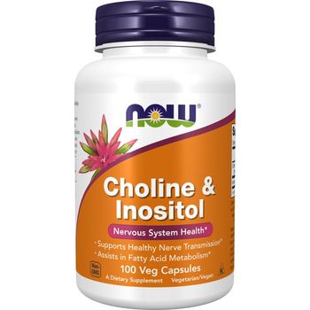Now (Foods) - Nervous System Health, Choline & Inositol (100 veggie capsules)