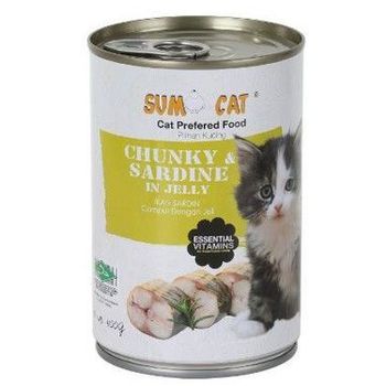 Sumo Cat Canned Food Chunky Sardine In Jelly 400g (24 cans)