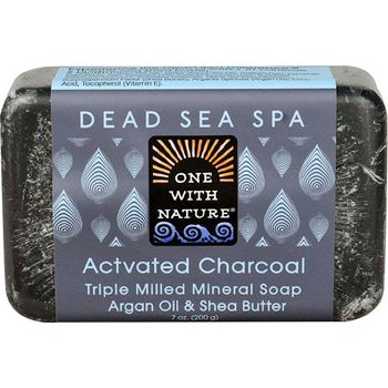 One With Nature Dead Sea Mineral Bar Soap Volcanic Mud 200g