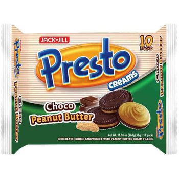 Jack 'n Jill Presto Creams Choco Peanut 10s 30g