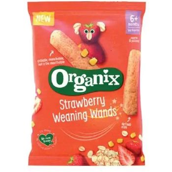Organix Strawberry Weaning Wands 25g