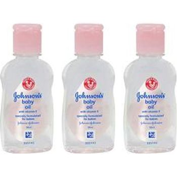 Johnson's Baby Massage Oil 50ml 1.7 Floz 3 Pack