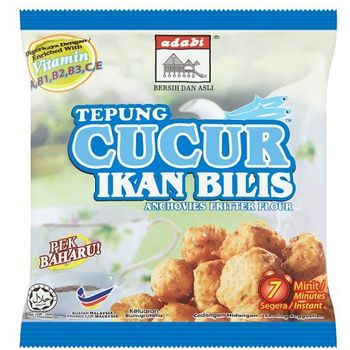 Adabi Anchovies Fritter Flour Tepung Cucur Ikan Bilis 200g